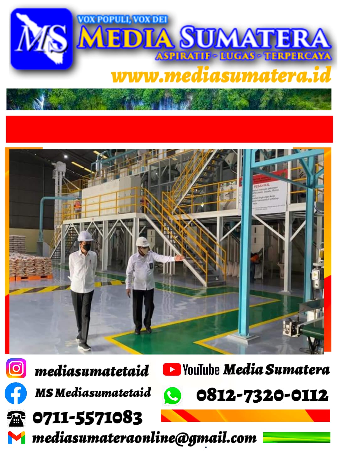Kunjungi Kompleks Pergudangan Badan Urusan Logistik (Bulog), Presiden Pastikan Stok Beras Nasional Mencukupi