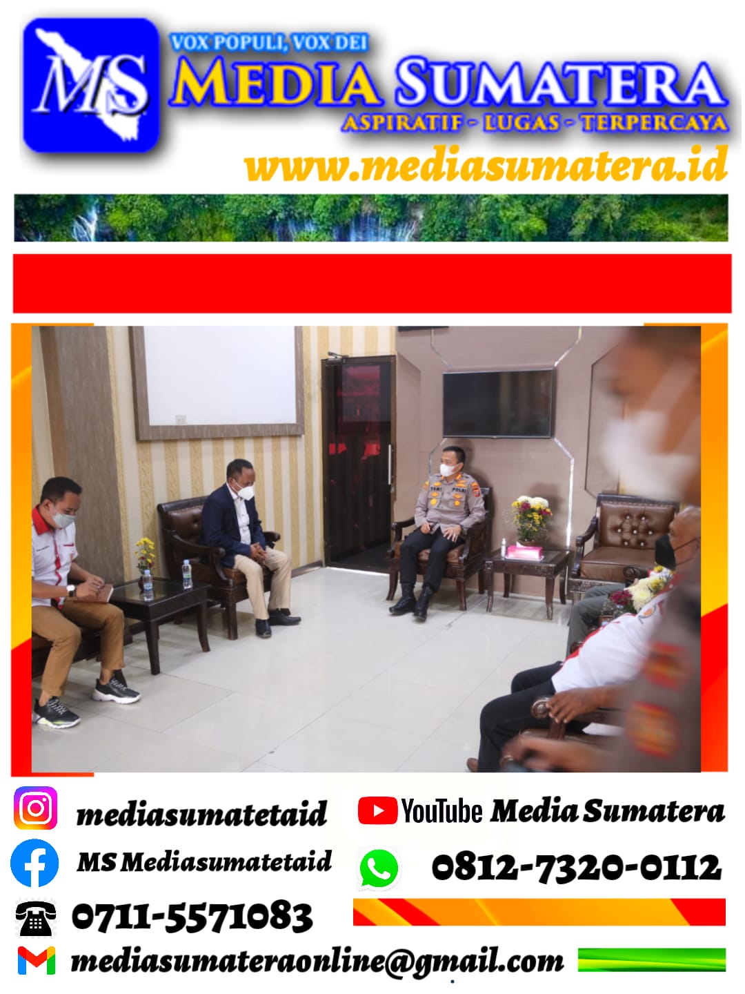 Pengurus KONI Kabupaten Deli Serdang Audensi Dengan Kapolresta Deli Serdang