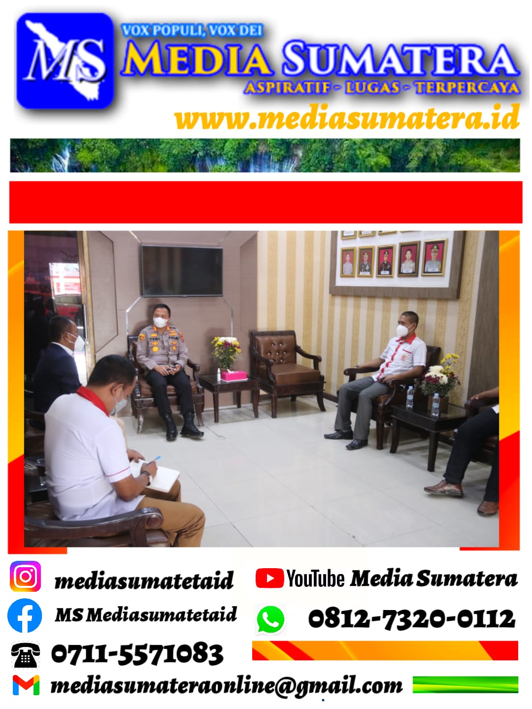 Pengurus KONI Kabupaten Deli Serdang Audensi Dengan Kapolresta Deli Serdang