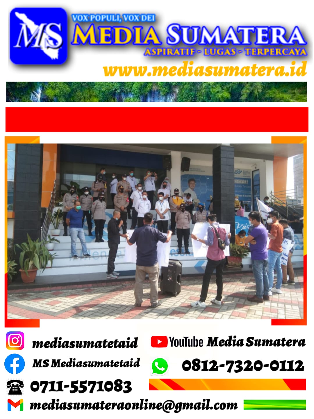 Aksi Demo Sriwijaya Coruption Word (NCW) Pertanyakan Data Badan Pusat Statistik (BPS) Yang Mengclaem Angka Masyarakat Miskin Di Sumsel Menurun “Apakah Ini Ada Muatan Politik”