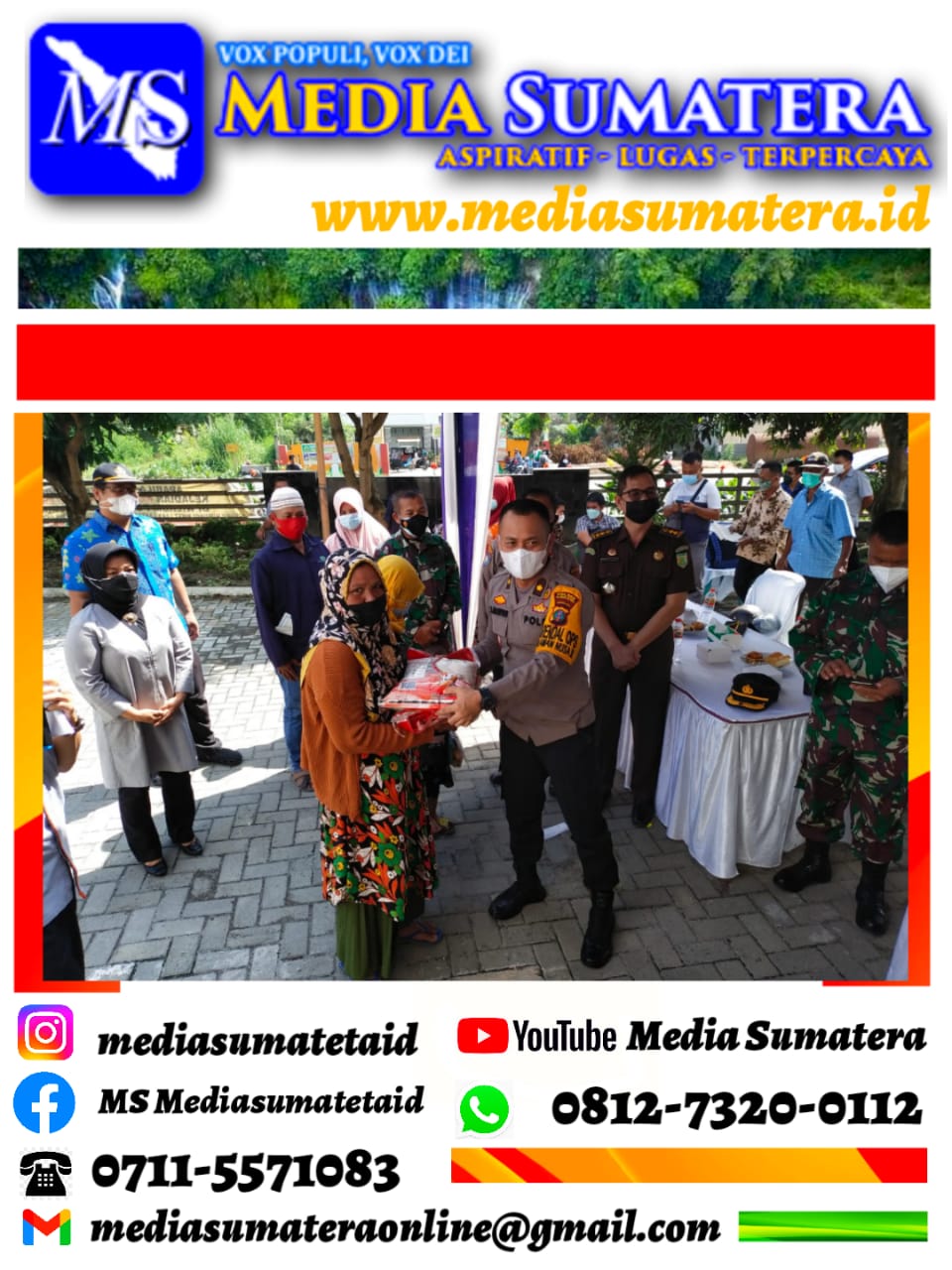 Polresta Deli Serdang Siap Amankan Pendistribusian Bantuan Beras - PPKM Di Kab. Deli Serdang