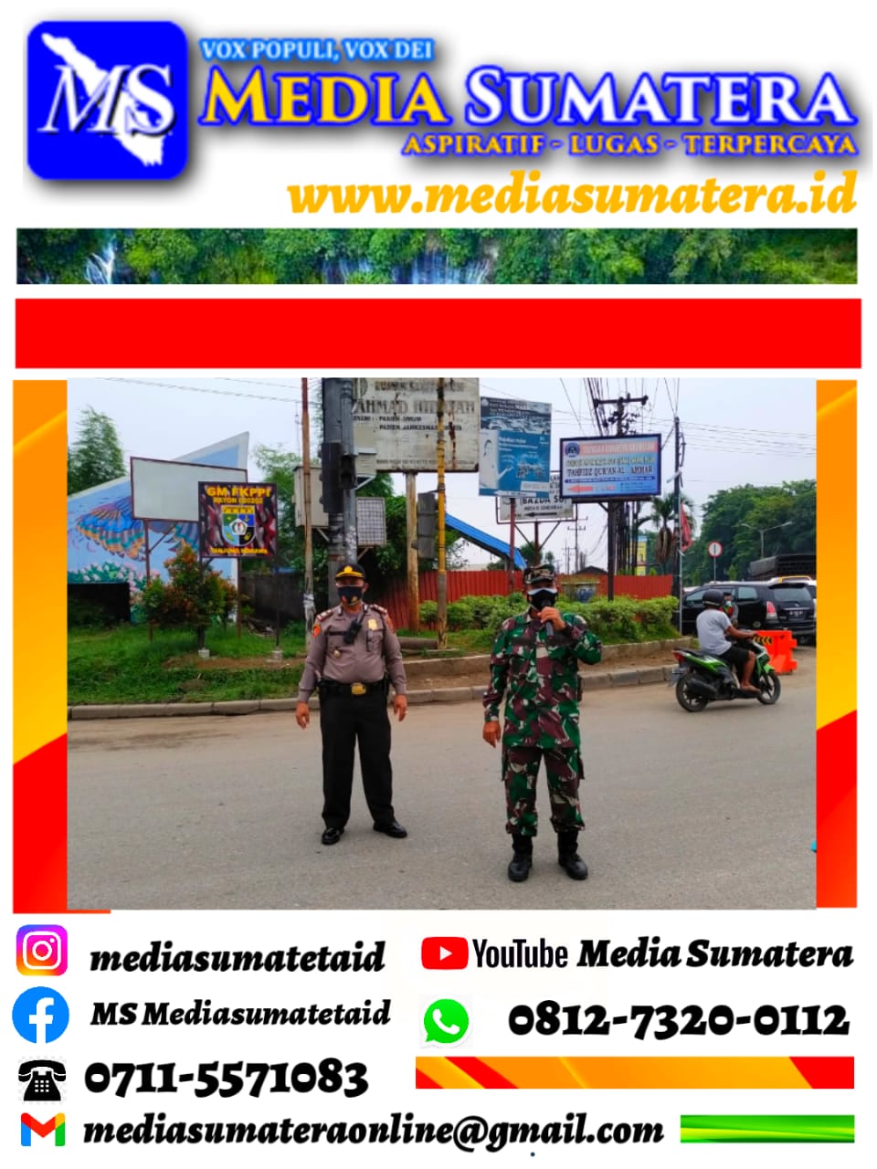 Polresta Deli Serdang, TNI Dan Pemkab Deli Serdang Laksanakan Giat OPS Yustisi Terapkan 5 M