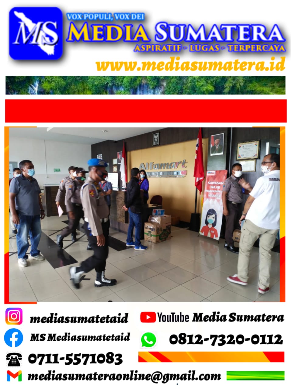 Polresta Deli Serdang, TNI Dan Pemkab Deli Serdang Laksanakan Giat OPS Yustisi Terapkan 5 M