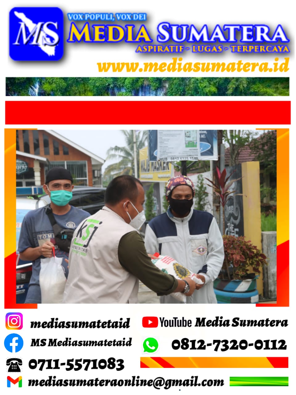 Aksi Bantuan Beras KSJ Kabupaten Deli Serdang Digulirkan Tepat Sasaran