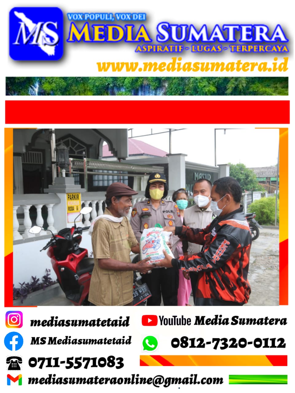 Aksi Bantuan Beras KSJ Kabupaten Deli Serdang Digulirkan Tepat Sasaran