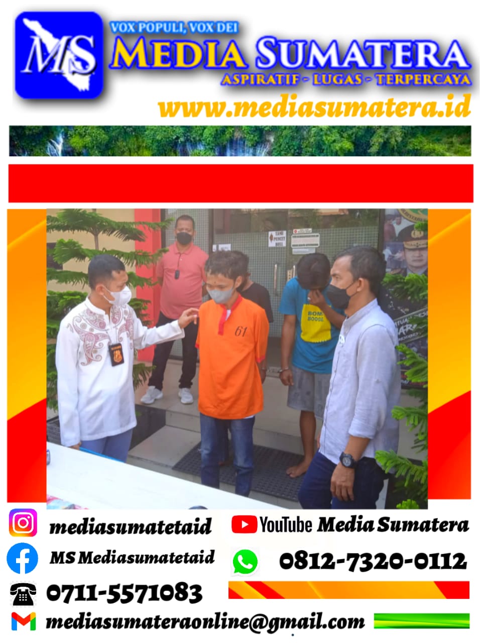 Satres Narkoba Polrestabes Palembang Amankan Tiga Orang Pemuja Barang Haram, Satu Diantaranya Ditetapkan Tersangka, Dua Orang Lainnya Rehabilitasi