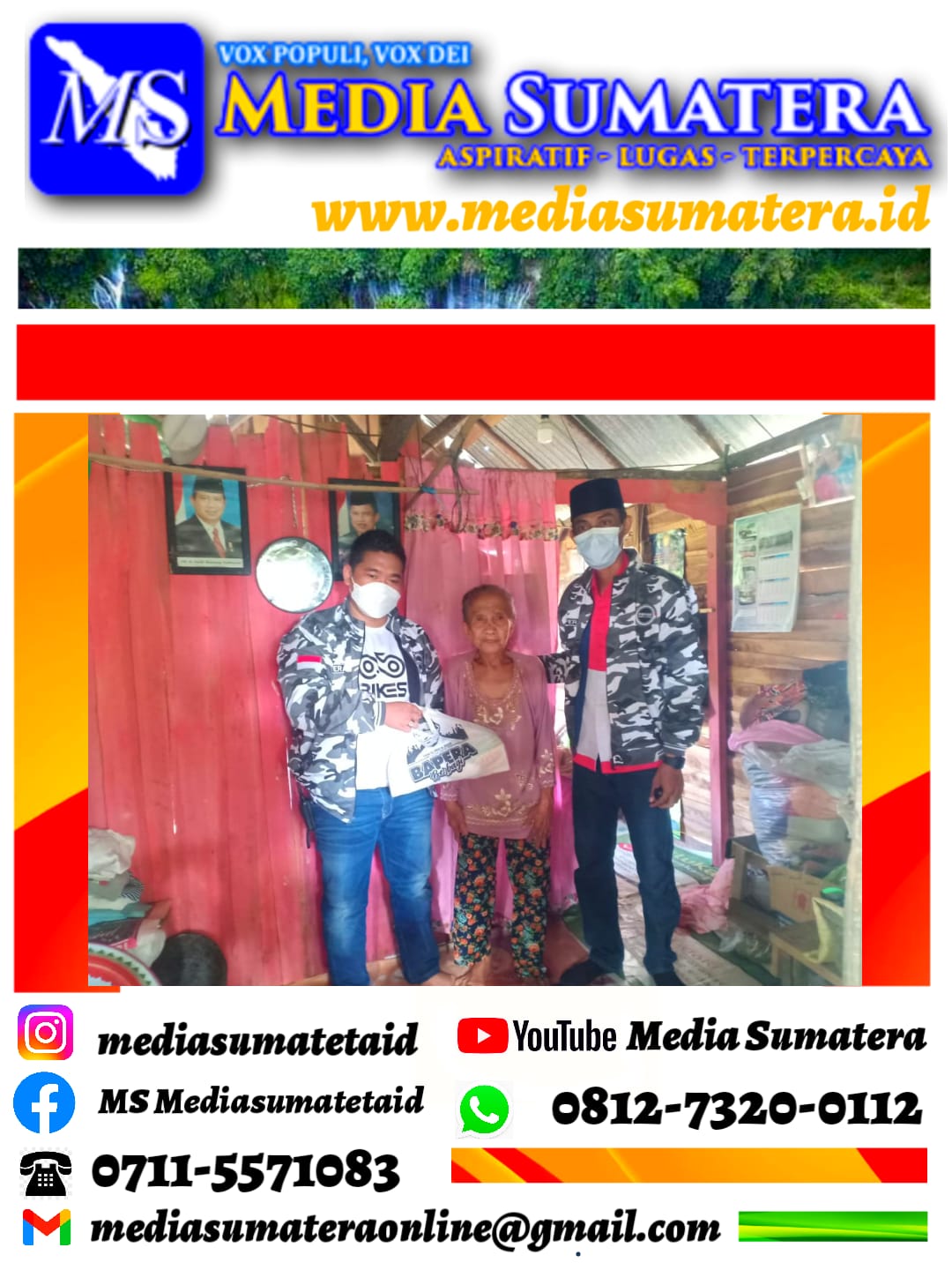 Ratusan Paket Sembako Dibagikan DPD BAPERA Kota Palembang Kepada Masyarakat Terdampak Pandemi Covid-19 dan PPKM