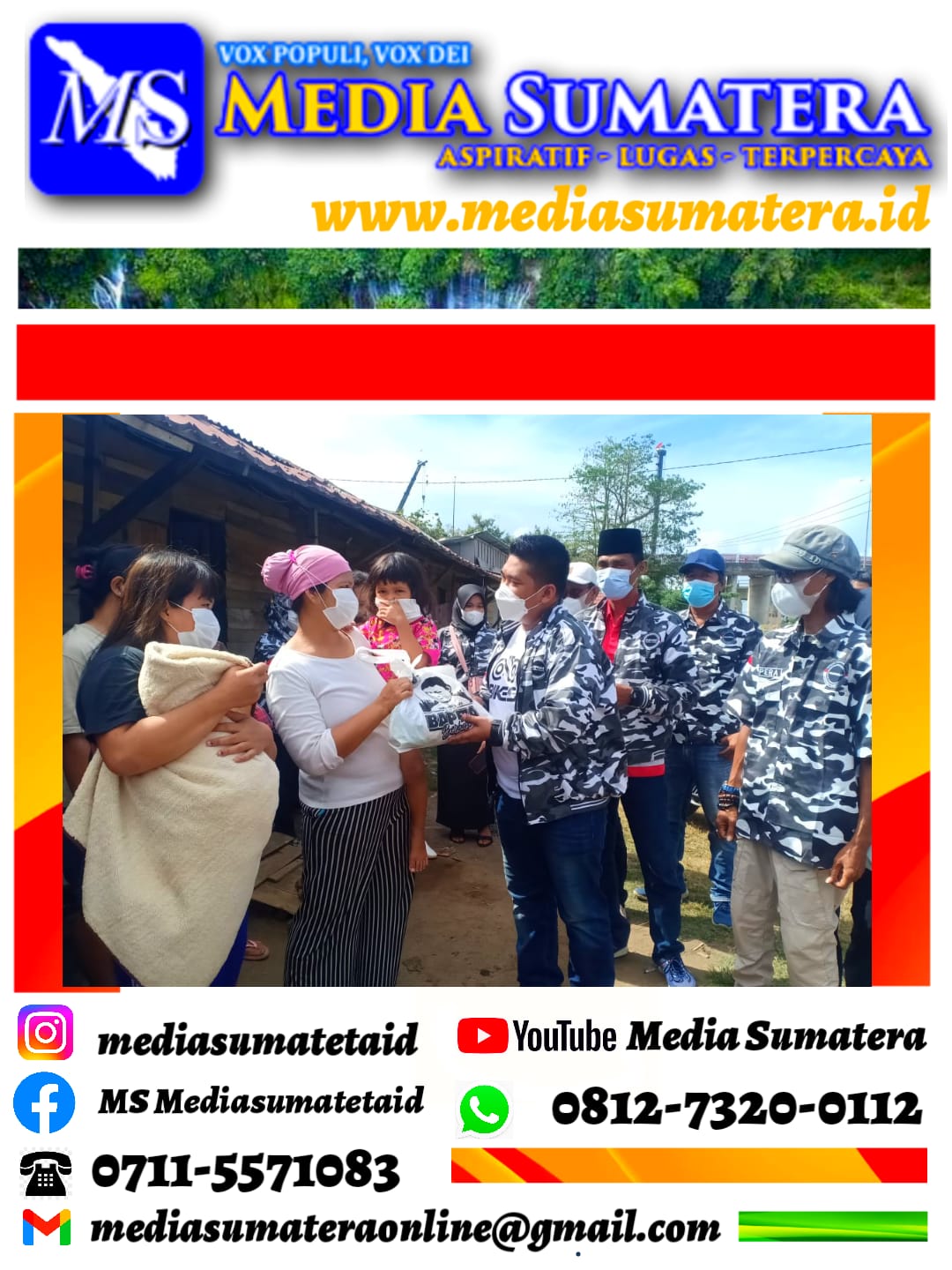 Ratusan Paket Sembako Dibagikan DPD BAPERA Kota Palembang Kepada Masyarakat Terdampak Pandemi Covid-19 dan PPKM