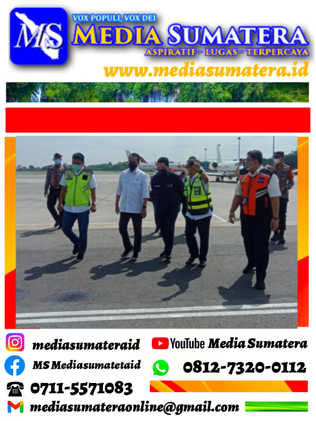 Polresta Deli Serdang Ketat Dalam Pengamanan Kedatangan Menteri Perhubungan Dan Menteri BUMN