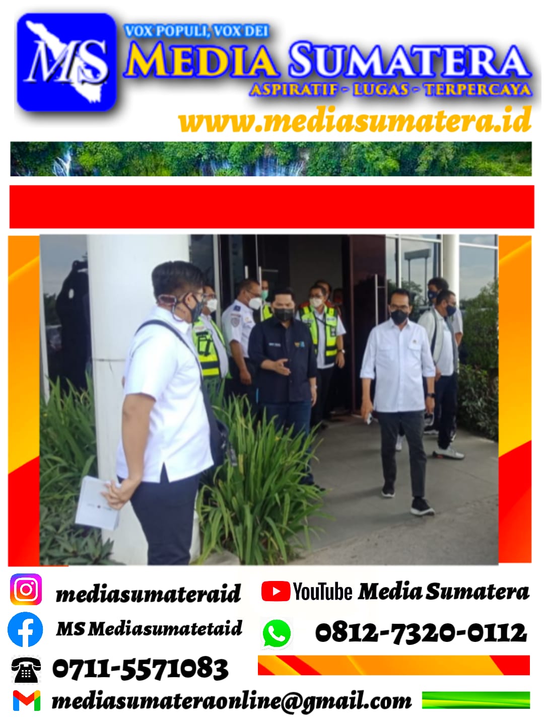 Polresta Deli Serdang Ketat Dalam Pengamanan Kedatangan Menteri Perhubungan Dan Menteri BUMN