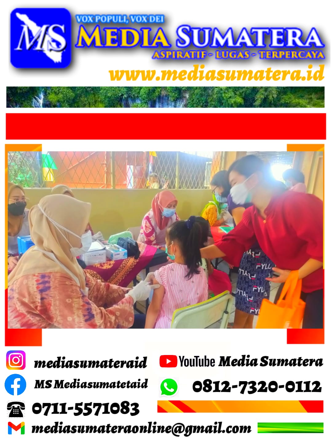 Vaksin BIAS di SDK Frater Xaverius 2  Palembang oleh Puskesmas Dempo