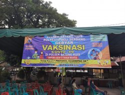 Kapolresta Deli Serdang Tinjau Gerai Vaksin Di Polsek Batang Kuis