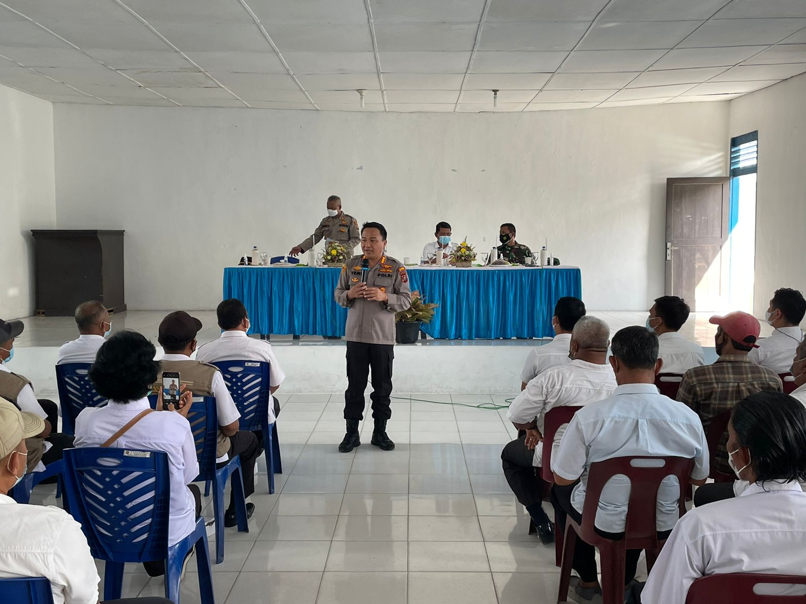 Kapolresta Deli Serdang Ajak Pemerintah Desa Percepatan Vaksinasi