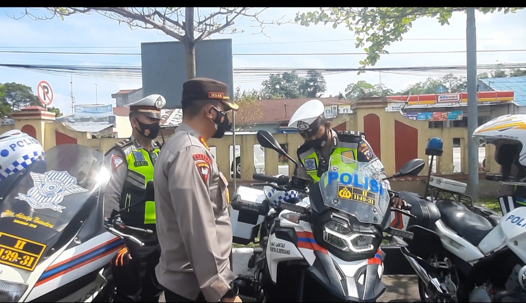 Polresta Deli Serdang Periksa Semua Kenderaan Dinas Bermotor Personil