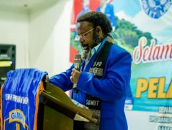 Williem Wandik Lantik DPD GAMKI Provinsi Sumut Masa Bakti 2021-2024