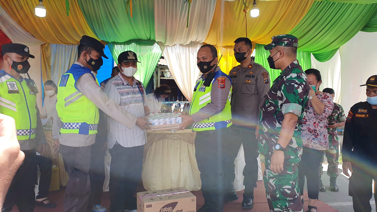 Kapolsek Percut Sei Tuan Tinjau Pos Pam Ops Ketupat Toba 2022