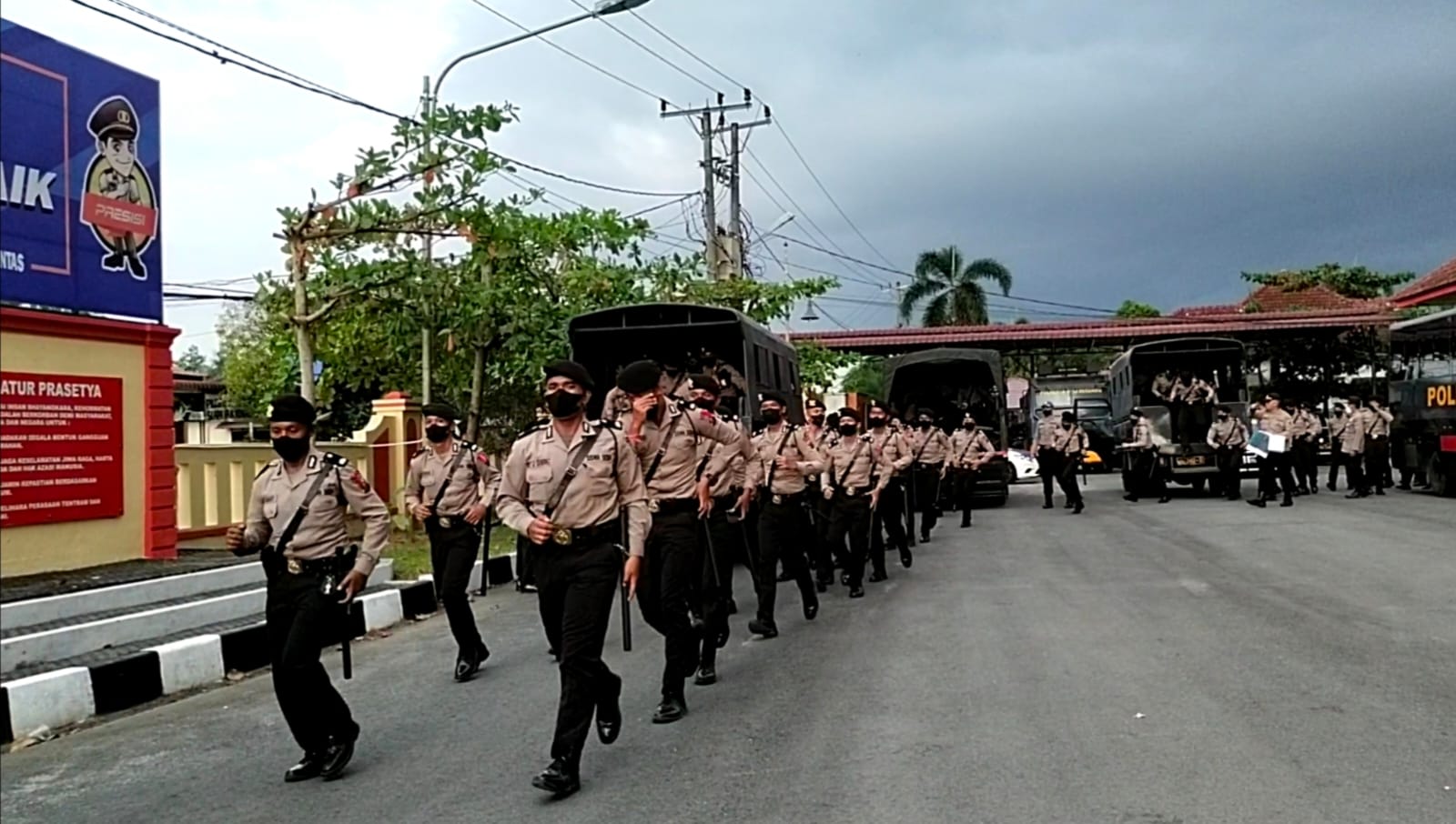 Polresta Deli Serdang Terima Latihan Kerja Siswa Diktukba Polri Gel I SPN Hinai Polda Sumut