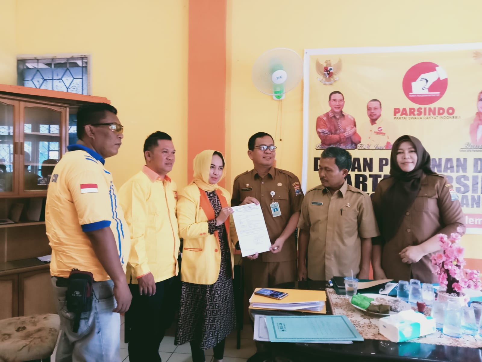 Partai Parsindo Siap Meramaikan Pesta Demokrasi Setelah Diverifikasi Kesbangpol Kota Palembang