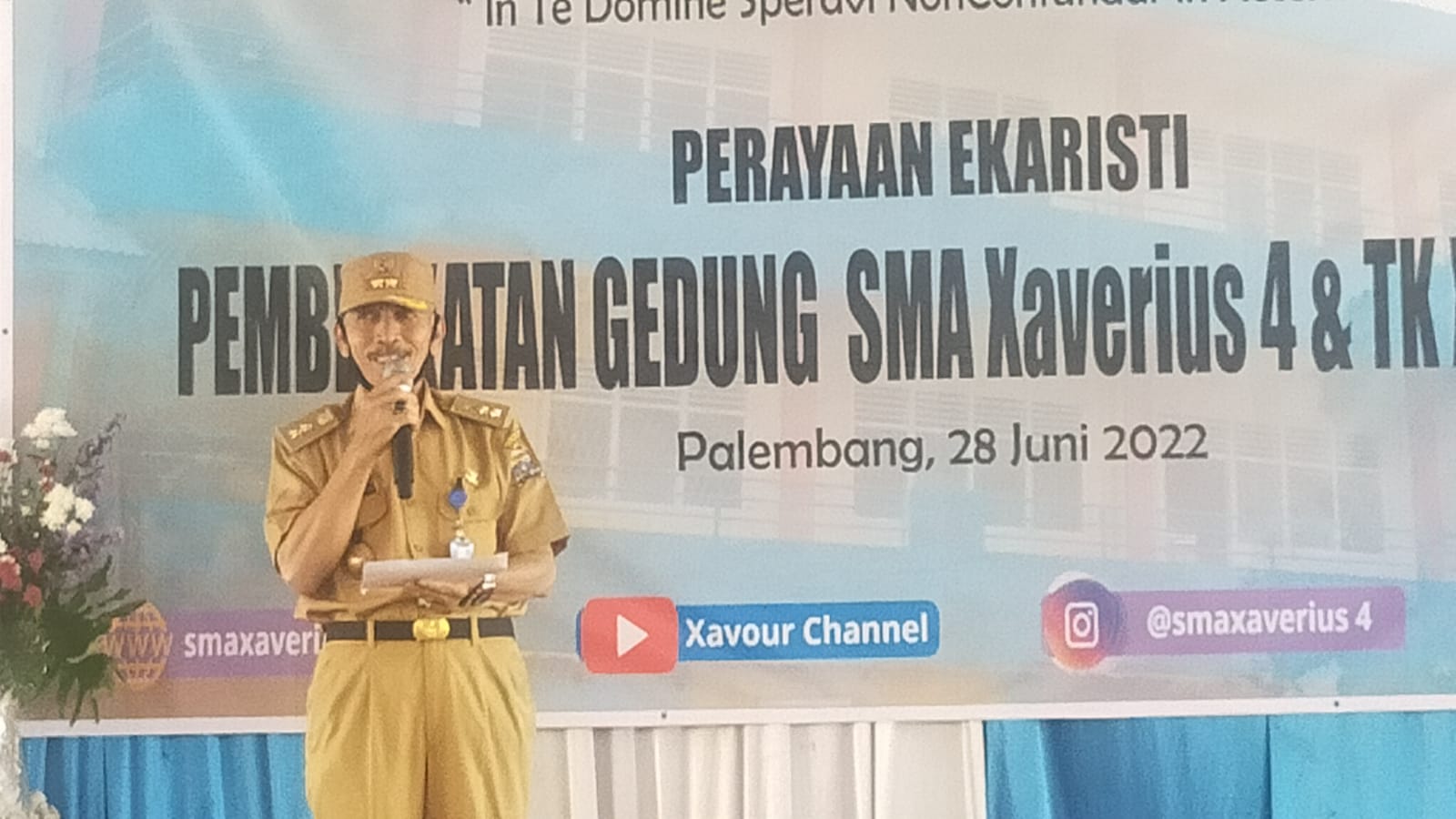 SMA Xaverius 4 Palembang Tempati Gedung Baru