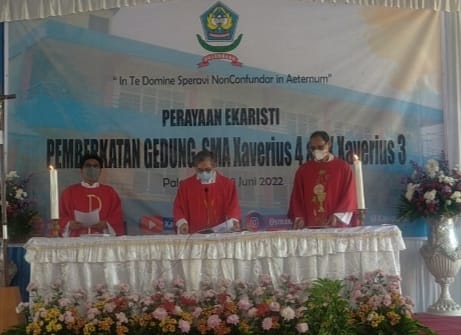 SMA Xaverius 4 Palembang Tempati Gedung Baru