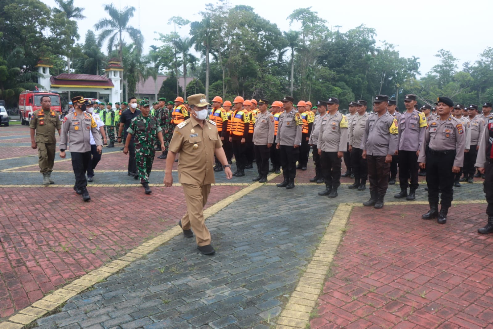 Polresta Deli Serdang Gelar Apel Kesiapsiagaan Penanggulangan Bencana