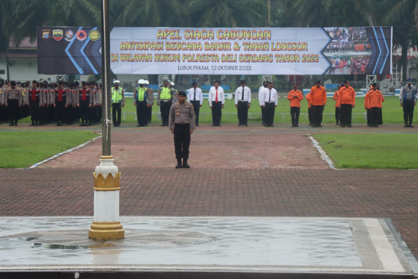 Polresta Deli Serdang Gelar Apel Kesiapsiagaan Penanggulangan Bencana
