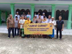 Melalui Jum’at Curhat, Polsek Pantai Pantai Labu Tampung Keluhan Masyarakat