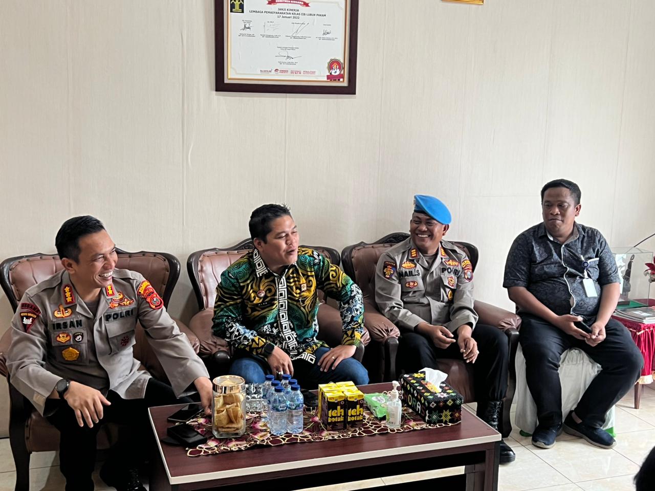 Kapolresta Deli Serdang Silaturahmi ke Lapas Kelas IIB Lubuk Pakam