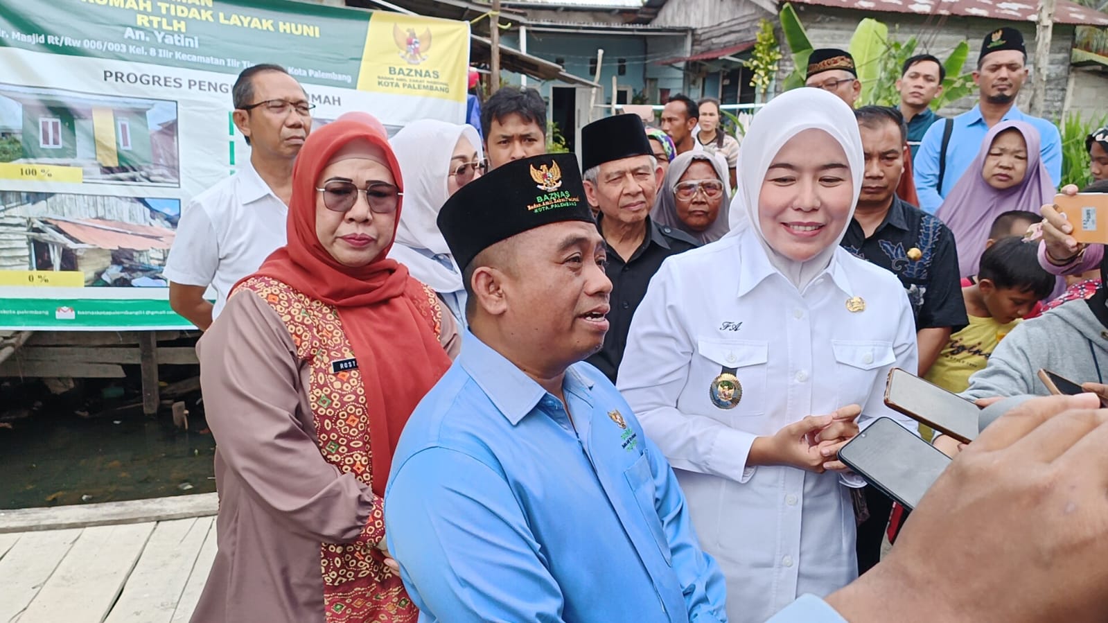Peresmian Bantuan RTLH Warga 8 Ilir Bersama Baznas dan Pemkot Palembang