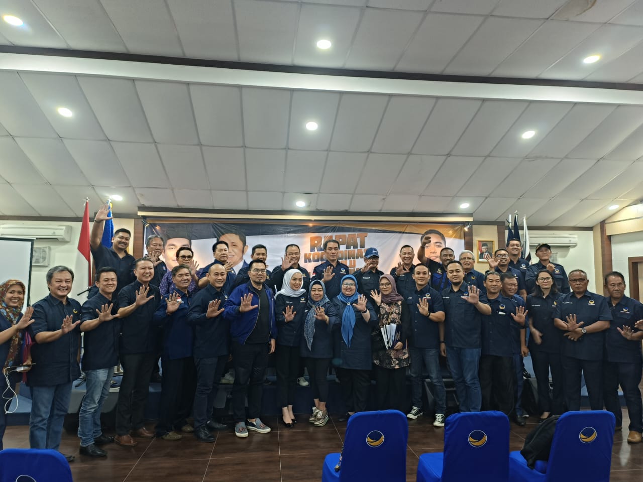 Rapat kordinasi bapilu wilayah Sumsel bersama pengurus DPW partai Nasdem Sumsel