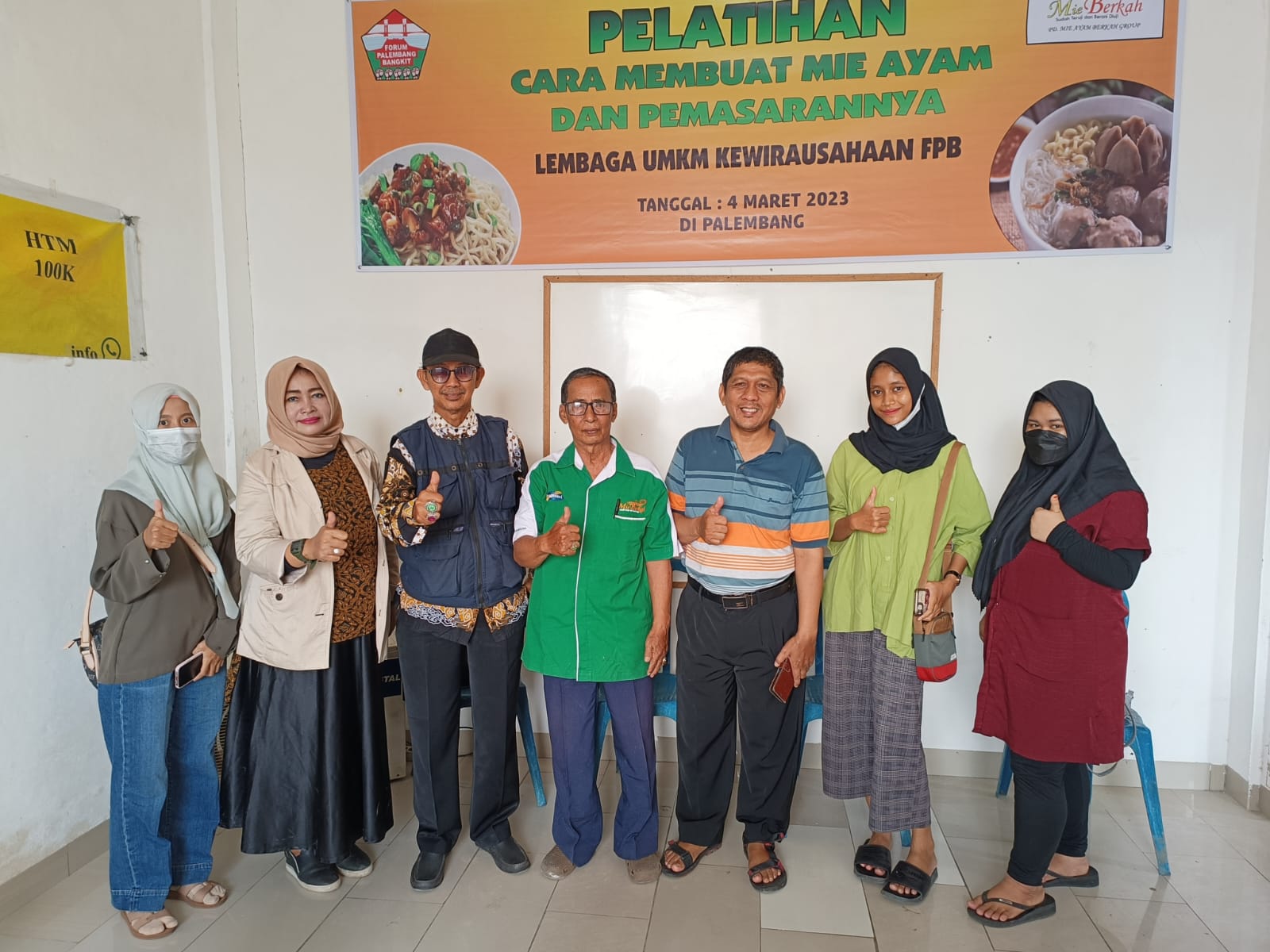 Lembaga UMKM kewirausahaan FPB Adakan Pelatihan Membuat Mie Ayam Berkah Palembang