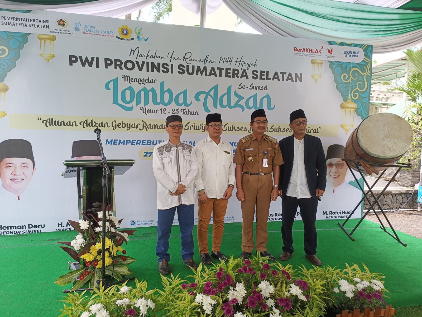 Lomba Adzan dengan tema " Alunan Adzan Gebyar Ramadhan Sriwijaya Sukses Dunia Sukses Akhirat"