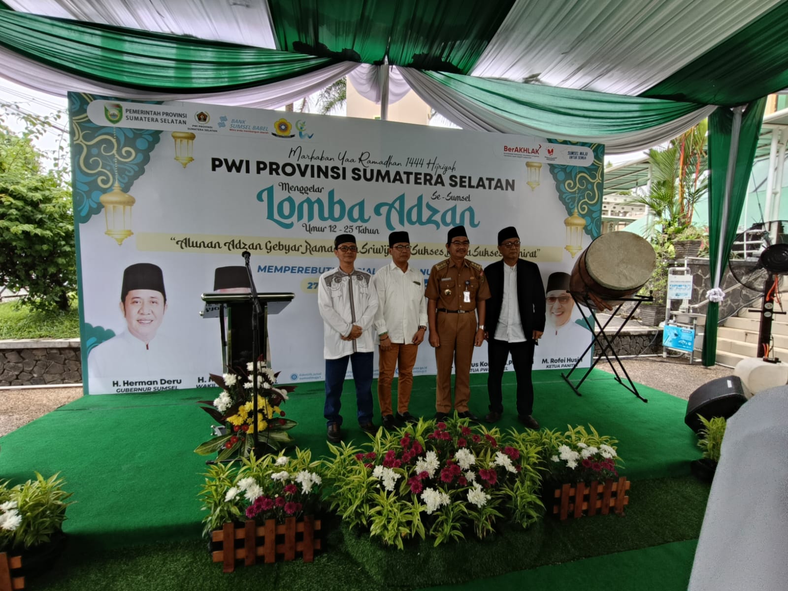 Lomba Adzan dengan tema " Alunan Adzan Gebyar Ramadhan Sriwijaya Sukses Dunia Sukses Akhirat"