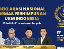 Perhimpunan UKM Indonesia Akan Tetapkan Syafrudin Budiman Menjadi Ketua Umum dan Diah Warih Anjari Ketua Dewan Pembina