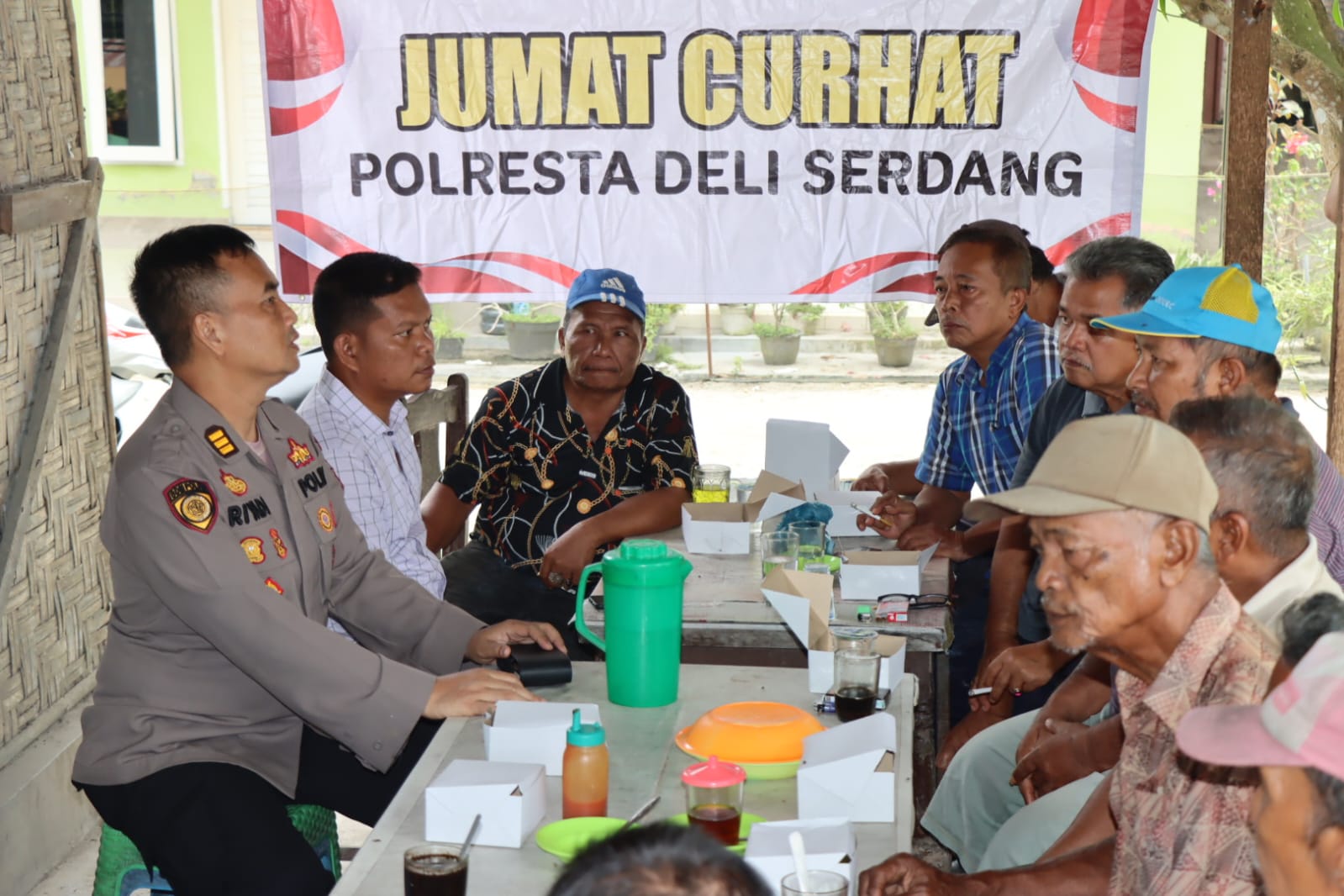 Polresta Deli Serdang Giat Program Jum'at Curhat
