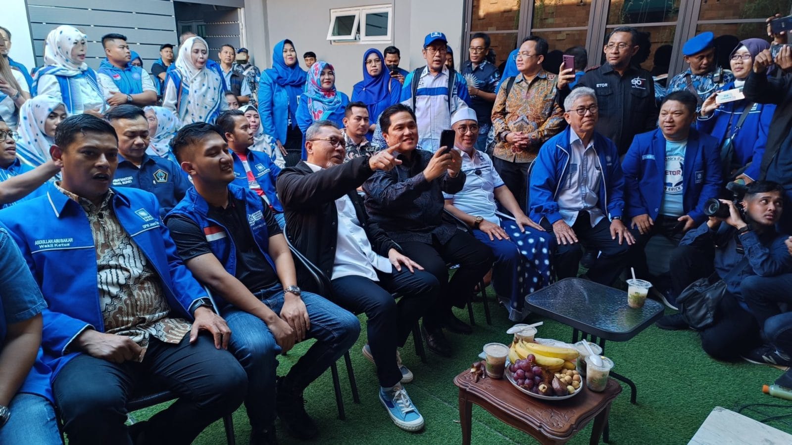 Erick Thohir Datang ke Rumah PAN Jatim, Ahmad Rizki Sadig Ketua DPW PAN Jatim: Suatu Kehormatan