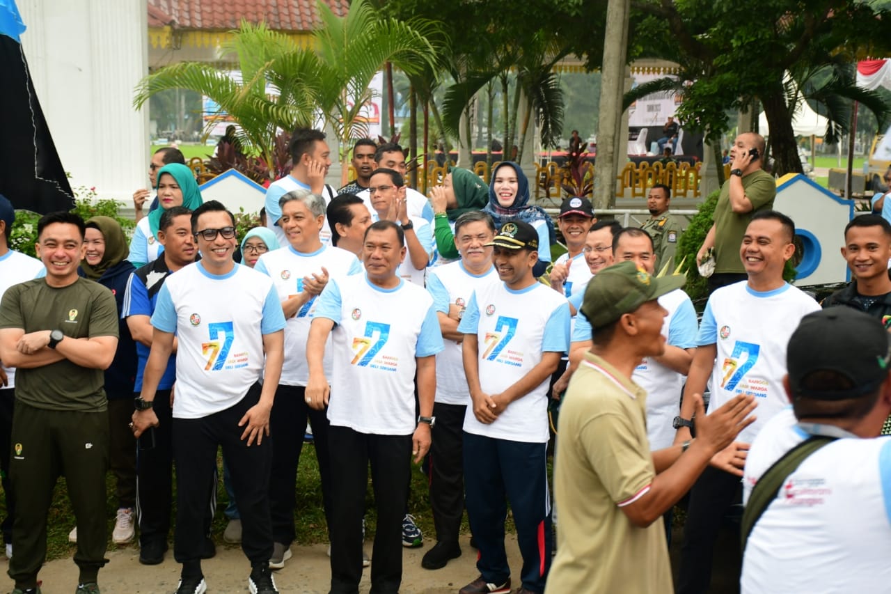 Polresta Deli Serdang Dan Pemkab Deli Serdang Gelar Olahraga Bersama