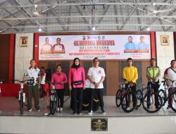Polresta Deli Serdang Selenggarakan Olahraga Bersama Dalam Rangka HUT Bhayangkara Ke-77