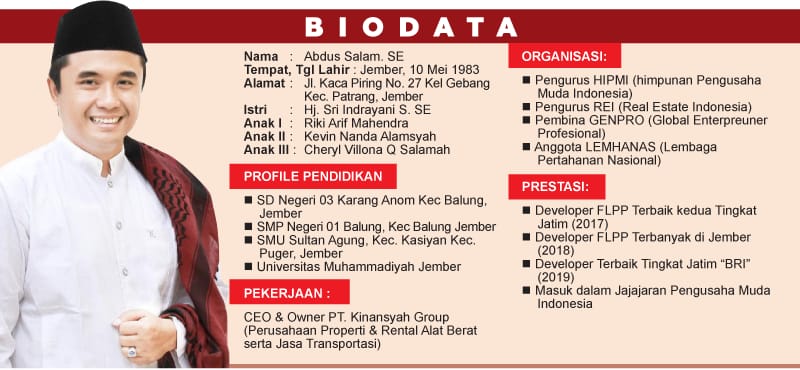 Cak Salam Mantan Calon Bupati Jember Ini, Maju Bacaleg PAN DPR RI Dapil Jatim IV Jember - Lumajang