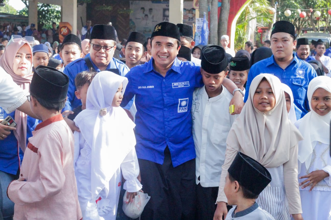 DPD PAN Jember Berbahagia Bersama 250 Anak Yatim Tepat 10 Muharram 1445 Hijriah