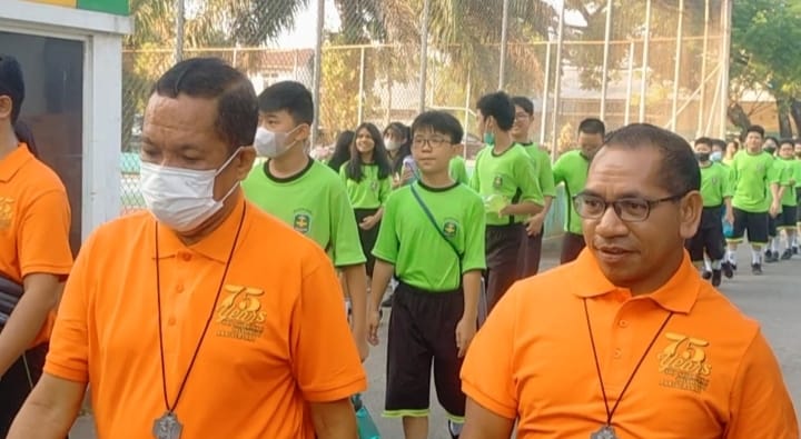 Gelar Jalan Sehat dan Futsal HUT ke-75 SMP Xaverius 1 Palembang
