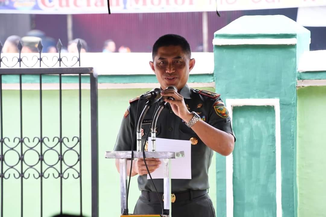 Danrem 044/Gapo Serahkan Hasil Pembuatan Jembatan, Pagar dan Gapura Taman Makam Bahagia Pepabri