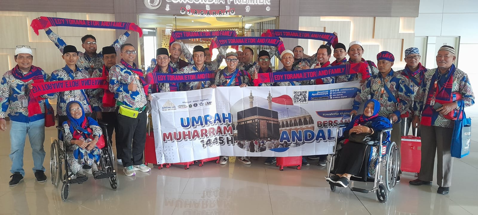 Ketua Umum Relawan Erick Thohir (ETOR) Umrohkan 40 Jamaah ke Tanah Suci Secara Gratis