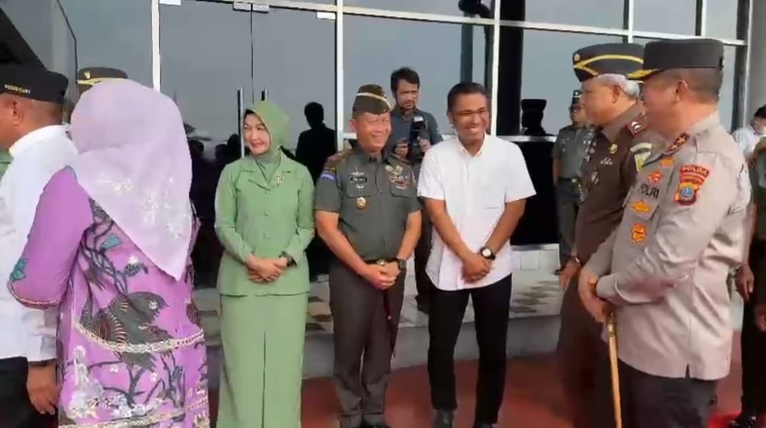 Kapolda Sumut Bersama Forkopimda Sambut Pangdam Baru Di Bandara KNIA