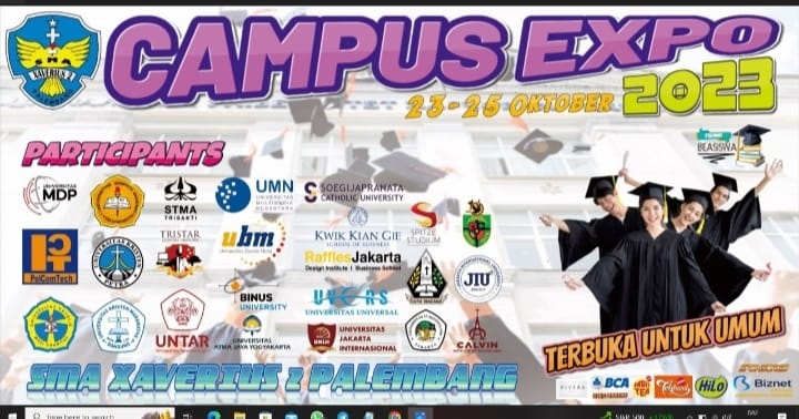 24 Perguruan Tinggi Favorit Indonesia Gelar Campus Expo di SMA Xaverius 2 Palembang