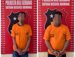 Polresta Deli Serdang Amankan 2 Tukang Tulis Judi Togel