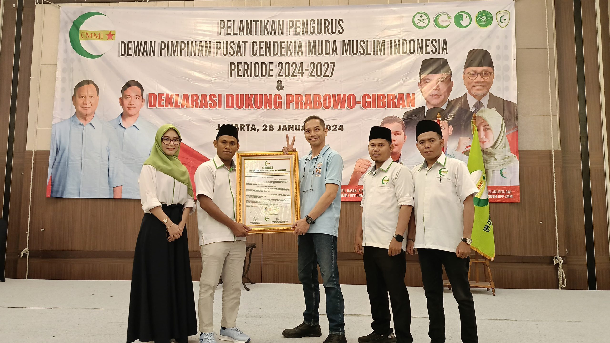 Sah di Lantik, DPP CMMI Deklarasi Prabowo Gibran, Sufmi Dasco Berikan Apresiasi