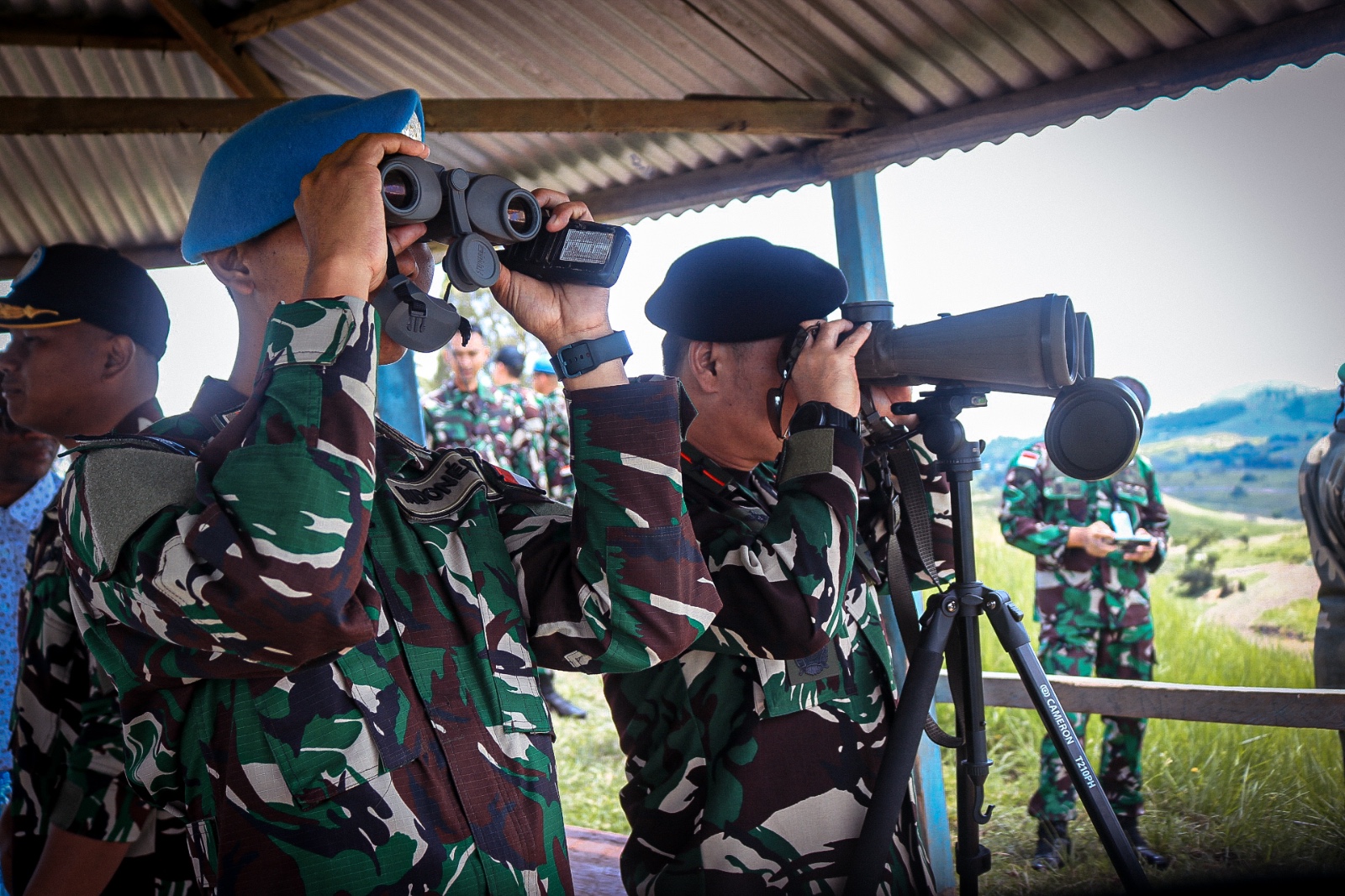 Peninjauan Pelaksanaan Rotasi Satgas di Kompi C Satgas BGC TNI di POB Bogoro Peninjauan Pelaksanaan Rotasi Satgas di Kompi C Satgas BGC TNI di POB Bogoro