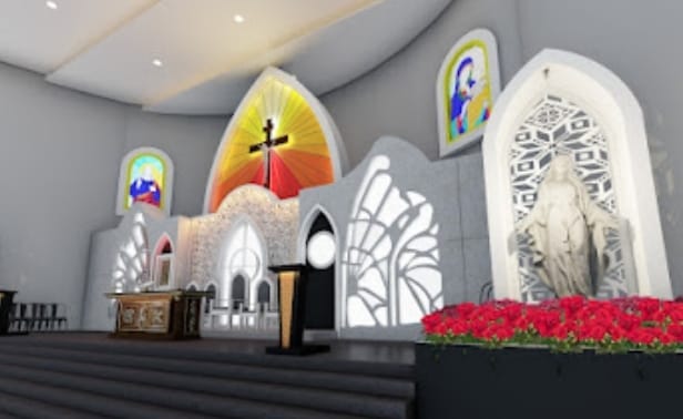 UKMC Memberikan Inovasi Tata Ruang Baru pada Interior Gereja Santo Petrus Palembang