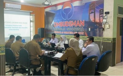 OMBUDSMAN RI PERWAKILAN SUMATERA SELATAN PANGGIL DINAS PERKIMTAN KOTA PALEMBANG SOROTI MASALAH PENERANGAN JALAN UMUM(PJU) DI KOTA PALEMBANG